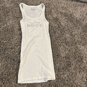 Sexy little bride tank top.